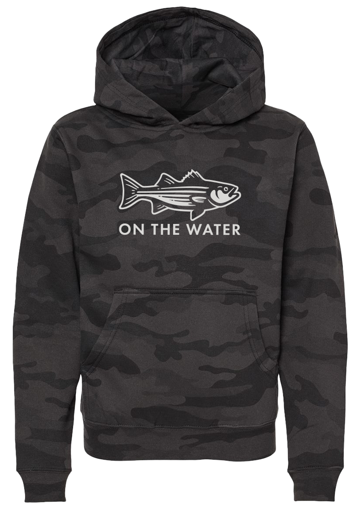 Youth Signature Striper Camo Hoodie – On The Water